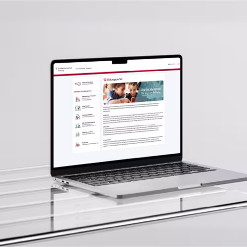 open laptop at table