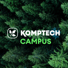 Aerial view of a dense coniferous forest